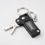 Compact Student Defense Keychain Tools with Built-in Alarm Device